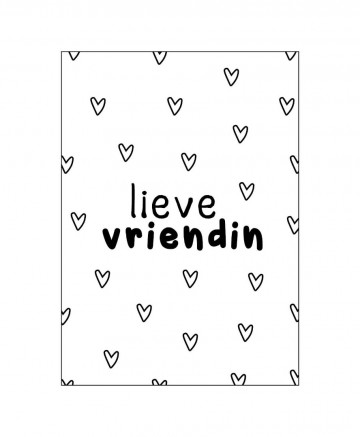 0016697wenskaarten lieve vriendin 10 stuks