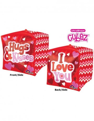 I love you cubez folie ballon